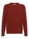 Brunello Cucinelli Pullover Mit Zopfmuster