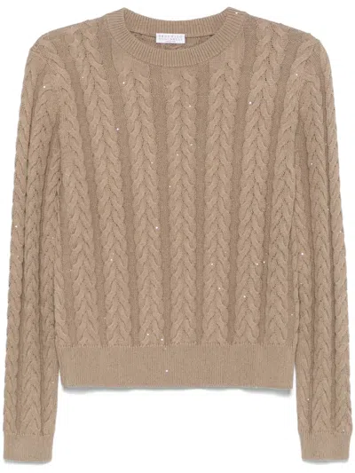 Brunello Cucinelli Brown Sweaters