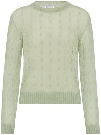 BRUNELLO CUCINELLI CABLE-KNIT SWEATER