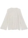 Brunello Cucinelli Cable-knit Sweater In Grey