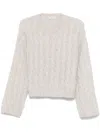 BRUNELLO CUCINELLI CABLE KNIT SWEATER