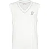 Brunello Cucinelli Cable Knit Sweater Vest In Panama