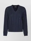 Brunello Cucinelli Cable Knit V-neck Sweater