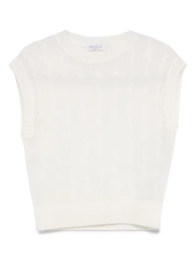 BRUNELLO CUCINELLI CABLE-KNIT VEST