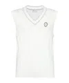 Brunello Cucinelli Cable Knit Sweater Vest In White