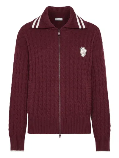Brunello Cucinelli Cable-knit Zip-front Cardigan