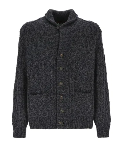 Brunello Cucinelli Cable-knitted Button-up Cardigan In Black