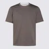 Brunello Cucinelli Men's Knitted T-shirt In Caffe