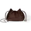 Brunello Cucinelli Calf Hair Mellow Mini Bucket Bag In Brown