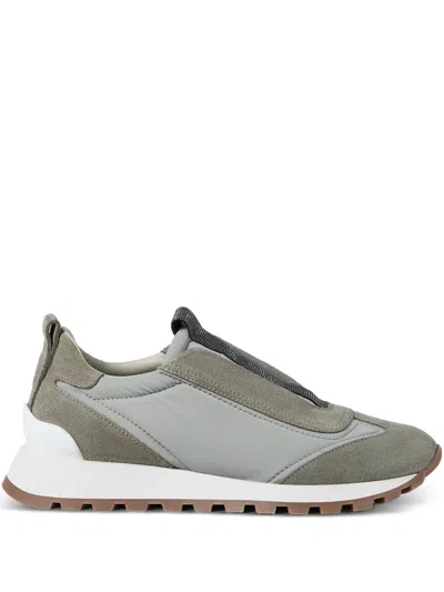 Brunello Cucinelli Calf Lamb Leather Shoes In Multi