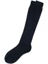 Brunello Cucinelli Cotton Calf-length Socks In Blue