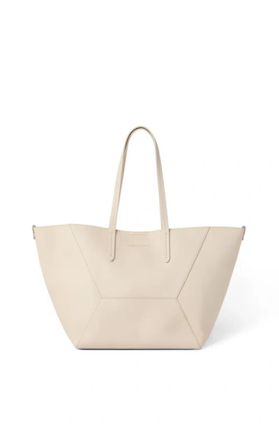 Brunello Cucinelli Calfskin Bc Duo Bag In Ivory