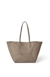 Brunello Cucinelli Calfskin Bc Duo Bag In Taupe