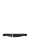 Brunello Cucinelli Calfskin Belt In Black