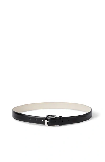 Brunello Cucinelli Calfskin Belt In Black