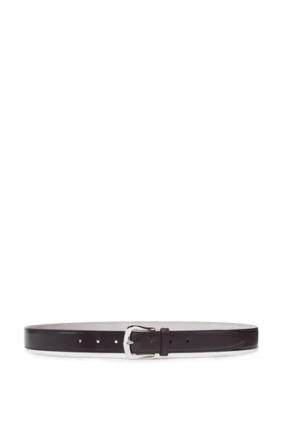 Brunello Cucinelli Calfskin Belt In Brown
