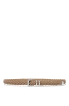 Brunello Cucinelli Leather Belt In Hazelnut