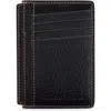 Brunello Cucinelli Calfskin Card Case In Black