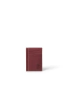 Brunello Cucinelli Calfskin Card Case In Burgundy