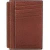 Brunello Cucinelli Calfskin Card Case In Copper