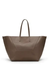 BRUNELLO CUCINELLI BRUNELLO CUCINELLI CALFSKIN LARGE SHOPPER BAG WITH MONILI