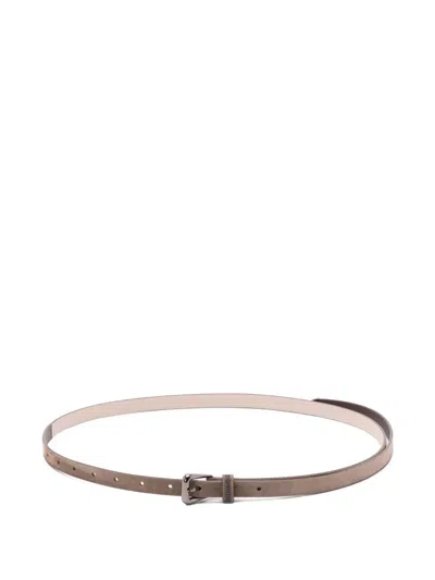 Brunello Cucinelli Calfskin Leather Belt In Pattern