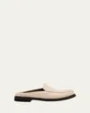 Brunello Cucinelli Calfskin Leather Loafer Mules
