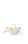 Brunello Cucinelli Calfskin Mini Bc Duo Bag In White