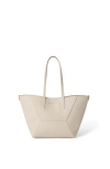 Brunello Cucinelli Calfskin Small Bc Duo Bag In White