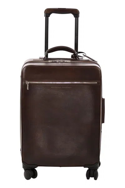 Brunello Cucinelli Calfskin Trolley With Grain