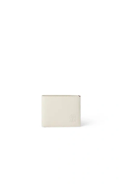 Brunello Cucinelli Calfskin Wallet In White