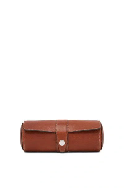 Brunello Cucinelli Calfskin Watch Case In Copper