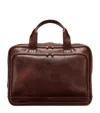 Brunello Cucinelli Calfskin Zipped Briefcase In Brown