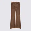 Brunello Cucinelli Camel Cotton Pants In Multi