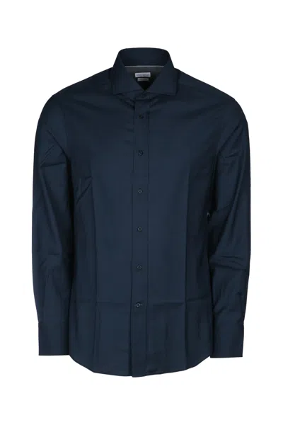 Brunello Cucinelli Camicia In Blue