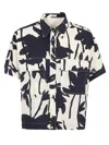 Brunello Cucinelli Shirt With Monile In Panama Blu