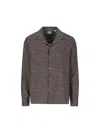 Brunello Cucinelli Camp-collar Printed Cotton-twill Shirt In Gray