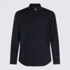 Brunello Cucinelli Blue Wool Shirt In Blu Colorato