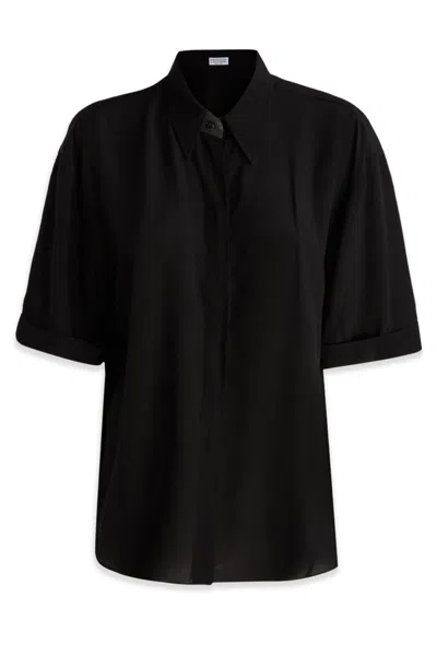 Brunello Cucinelli Camicie In Black