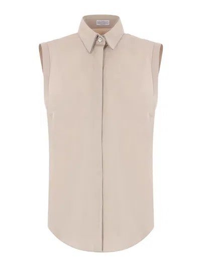 Brunello Cucinelli Camisa - Beis In Beige
