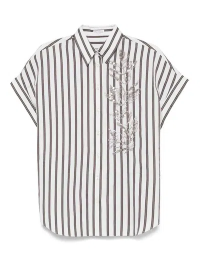BRUNELLO CUCINELLI CAMISA - BLANCO