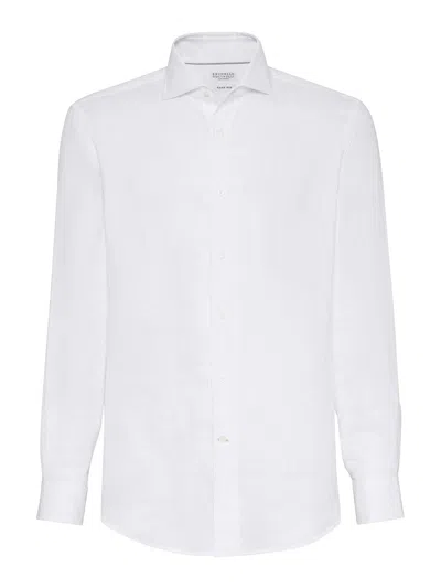 BRUNELLO CUCINELLI CAMISA - BLANCO