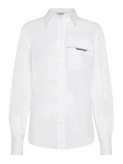 BRUNELLO CUCINELLI CAMISA - BLANCO
