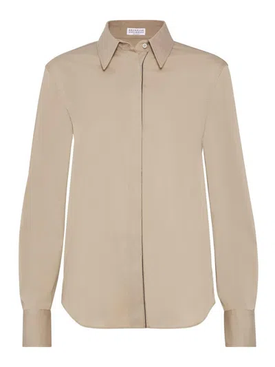 BRUNELLO CUCINELLI CAMISA - MARRÓN