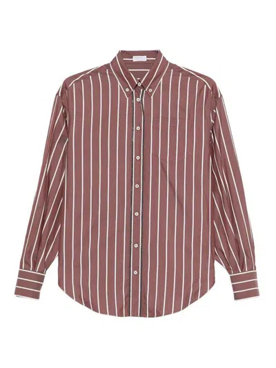 Brunello Cucinelli Shirt In Red