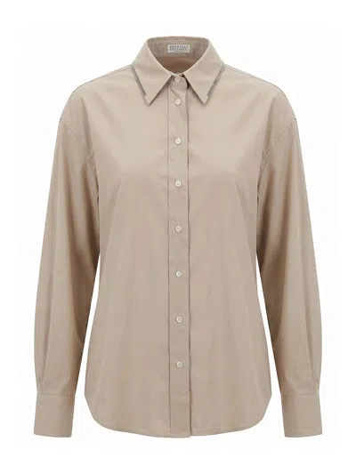 Brunello Cucinelli Shirt In Gray