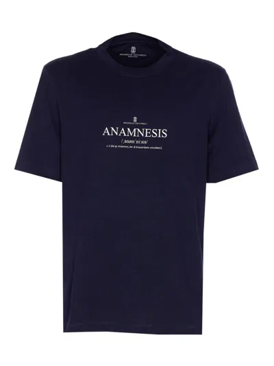 BRUNELLO CUCINELLI ANAMNESIS LOGO T-SHIRT