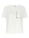 Brunello Cucinelli Monile Crew Neck Pocket T-shirt In White