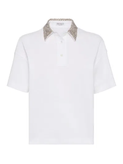 BRUNELLO CUCINELLI CAMISETA - BLANCO