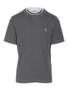 Brunello Cucinelli Short-sleeved T-shirt In Gray